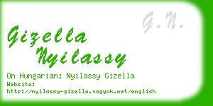 gizella nyilassy business card